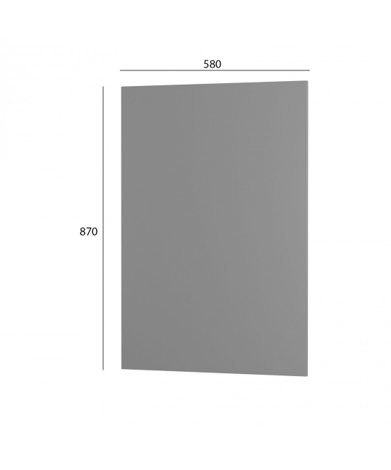 Craft Κάτω Πλαϊνό Κουζίνας Γραφίτης 58x1.6x87cm