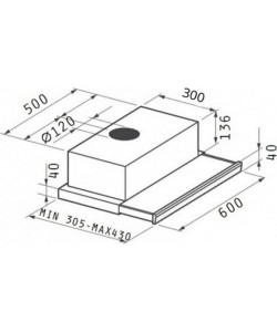 Συρόμενος Απορροφητήρας ΙΝΟΧ 60cm 7012ΜΤ Meidtec by Pyramis