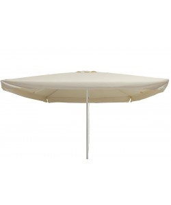 Ομπρέλα τετράγωνη 3x3 μέτρα αλουμινίου επαγγελματική με αδιάβροχο ύφασμα σε εκρού χρώμα