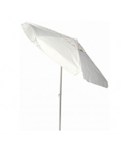 Ομπρέλα στρόγγυλη σιδερένια σε χρώμα εκρού 2,30