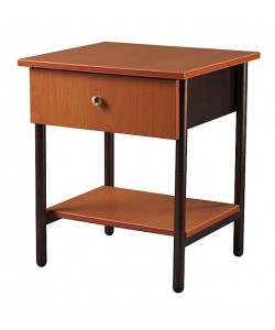 Κομοδίνο μεταλλικό με συρτάρι σε χρώμα καφέ 42x38x44 Κομοδίνο μεταλλικό με συρτάρι σε χρώμα καφέ 42x38x44