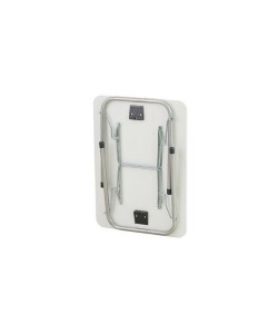 Τραπέζι camping πτυσσόμενο από μέταλλο σε ασημί/λευκό χρώμα 60x80x62 Τραπέζι camping πτυσσόμενο από μέταλλο σε ασημί/λευκό χρώμα 60x80x62