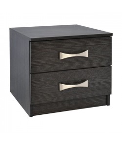 Κομοδίνο ''REAL'' με 2 συρτάρια σε χρώμα καρυδί 48x40.5x41.5 Κομοδίνο ''REAL'' με 2 συρτάρια σε χρώμα καρυδί 48x40.5x41.5