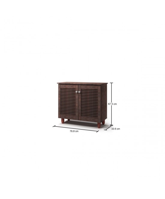 Παπουτσοθήκη-ντουλάπι REA χρώμα καρυδί 76.8x33.6x67.5