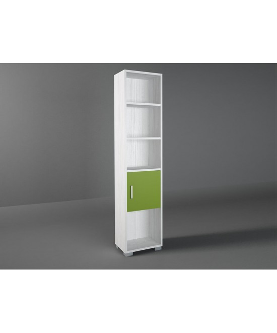 Βιβλιοθήκη παιδική σε χρώμα λευκό ρουστίκ-λαχανί 40x30x180 Βιβλιοθήκη παιδική σε χρώμα λευκό ρουστίκ-λαχανί 40x30x180