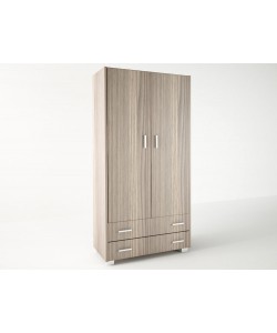 Ντουλάπα δίφυλλη σε χρώμα σταχτί 85x50x180