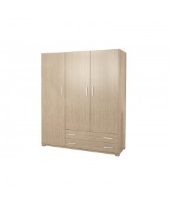 Ντουλάπα τρίφυλλη σε χρώμα δρυς 110x50x180 Ντουλάπα τρίφυλλη σε χρώμα δρυς 110x50x180