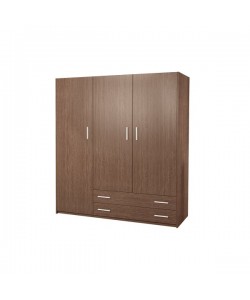 Ντουλάπα τρίφυλλη σε καρυδί χρώμα 150x60x180 Ντουλάπα τρίφυλλη σε καρυδί χρώμα 150x60x180