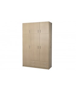 Ντουλάπα τρίφυλλη με πατάρι σε δρυς χρώμα 150x60x240 Ντουλάπα τρίφυλλη με πατάρι σε δρυς χρώμα 150x60x240