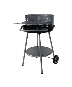 Ψησταριά κάρβουνου τροχήλατη οβάλ 51x51x82 Ψησταριά κάρβουνου τροχήλατη οβάλ 51x51x82