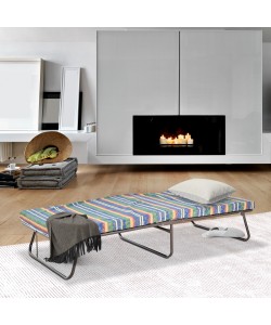 Κρεβάτι-ράντζο με μεταλλικό σκελετό πολύχρωμο 82x182 Κρεβάτι-ράντζο με μεταλλικό σκελετό πολύχρωμο 82x182