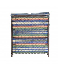 Κρεβάτι-ράντζο με μεταλλικό σκελετό πολύχρωμο 82x182