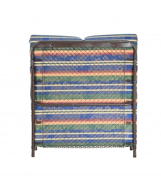 Κρεβάτι-ράντζο με μεταλλικό σκελετό πολύχρωμο 82x182