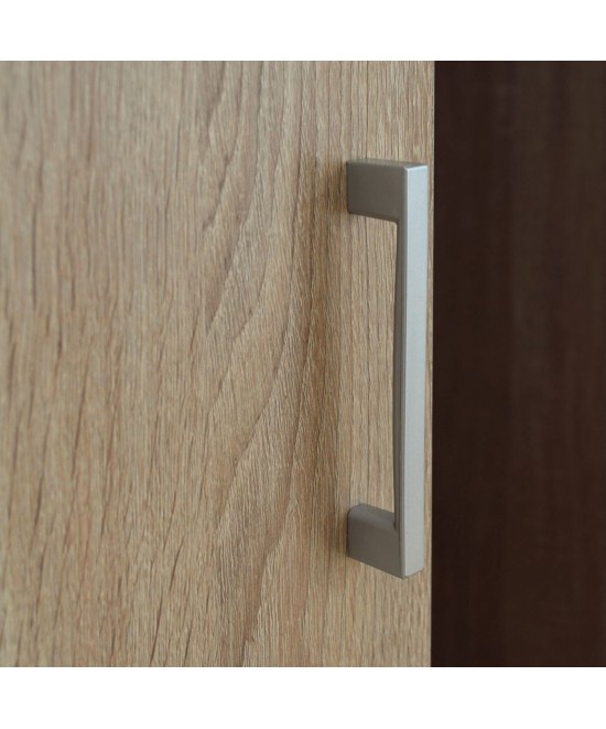 Ντουλάπα ρούχων δίφυλλη REAL χρώμα sonoma 80x42.5x180.5