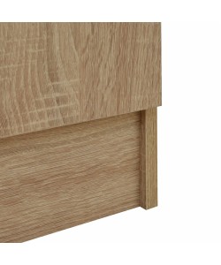 Ντουλάπα ρούχων δίφυλλη REAL χρώμα sonoma 80x42.5x180.5