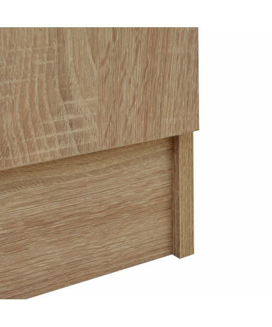 Ντουλάπα ρούχων δίφυλλη REAL χρώμα sonoma 80x42.5x180.5