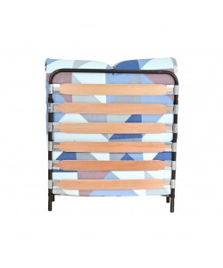 Κρεβάτι-ράντζο με τάβλες πολύχρωμο 82x182