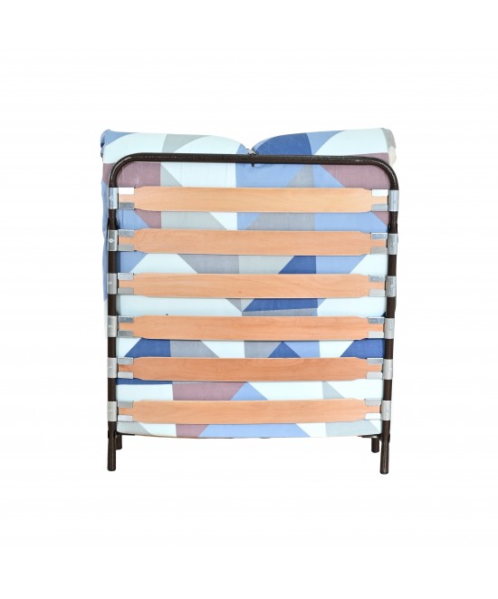 Κρεβάτι-ράντζο με τάβλες πολύχρωμο 82x182
