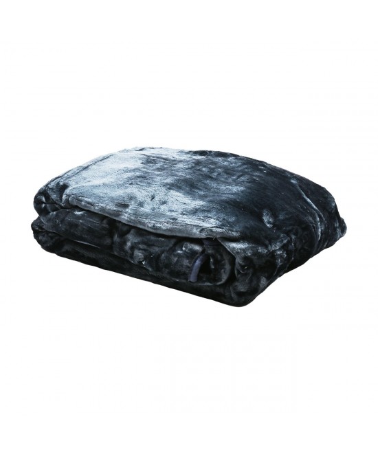 Κουβέρτα μινκ σε χρώμα μπλε 220x230