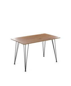 Τραπέζι Lino σε χρώμα sonoma-μαύρο μέταλλο 120x70x75