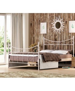 KPS/ ΥΒΟΝΝΗ ΚΡΕΒΑΤΙ ΜΕΤΑΛΛΙΚΟ ΔΙΠΛΟ ΕΛΛΗΝΙΚΗΣ ΚΑΤΑΣΚΕΥΗΣ ΓΙΑ ΣΤΡΩΜΑ 160Χ190 ΕΚ