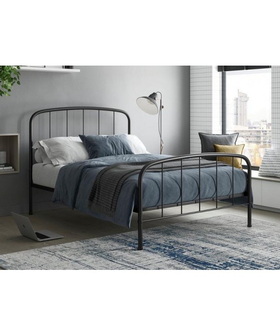 TEENAGER ΚΡΕΒΑΤΙ ΜΕΤΑΛΛΙΚΟ ΑΝΘΡΑΚΙ ΔΙΠΛΟ ΕΛΛΗΝΙΚΗΣ ΚΑΤΑΣΚΕΥΗΣ ΓΙΑ ΣΤΡΩΜΑ 140Χ190ΕΚ. ΜΕ ΤΑΒΛΕΣ