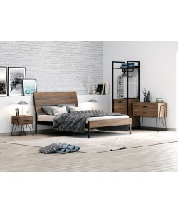 ΛΥΔΙΑ ΣΕΤ ΚΡΕΒΑΤΟΚΑΜΑΡΑ 5ΤΕΜ. ΞΥΛΟ-ΜΕΤΑΛΛΟ ΔΙΠΛΟ ΓΙΑ ΣΤΡΩΜΑ 160Χ200ΕΚ. ΜΕ ΤΑΒΛΕΣ