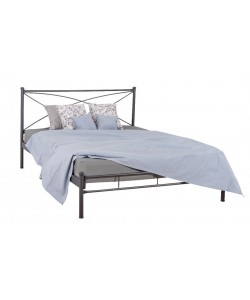 LUNA ΚΡΕΒΑΤΙ ΜΕΤΑΛΛΙΚΟ ΑΝΘΡΑΚΙ ΗΜΙΔΙΠΛΟ ΕΛΛΗΝΙΚΗΣ ΚΑΤΑΣΚΕΥΗΣ ΓΙΑ ΣΤΡΩΜΑ 130Χ190ΕΚ. ΜΕ ΤΑΒΛΕΣ