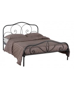 ΡΑΛΛΙΑ ΚΡΕΒΑΤΙ ΜΕΤΑΛΛΙΟ ΜΑΥΡΟ ΔΙΠΛΟ ΕΛΛΗΝΙΚΗΣ ΚΑΤΑΣΚΕΥΗΣ ΓΙΑ ΣΤΡΩΜΑ 160Χ200 ΕΚ. ΜΕ ΤΑΒΛΕΣ