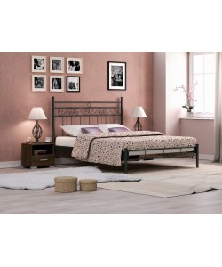 ΕΝΤΟΣ ΚΡΕΒΑΤΙ ΜΕΤΑΛΛΙΚΟ ΜΑΥΡΟ ΔΙΠΛΟ ΕΛΛΗΝΙΚΗΣ ΚΑΤΑΣΚΕΥΗΣ ΓΙΑ ΣΤΡΩΜΑ 150Χ190 ΕΚ. ΜΕ ΤΑΒΛΕΣ