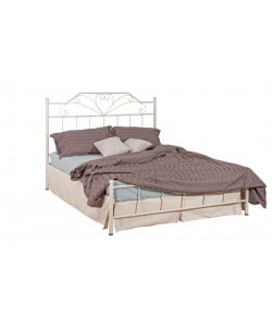 LOVE ΚΡΕΒΑΤΙ ΜΕΤΑΛΛΙΚΟ ΙΒΟΥΑΡ ΔΙΠΛΟ ΕΛΛΗΝΙΚΗΣ ΚΑΤΑΣΚΕΥΗΣ ΓΙΑ ΣΤΡΩΜΑ 150Χ200 ΕΚ. ΜΕ ΤΑΒΛΕΣ