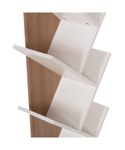 ΒΙΒΛΙΟΘΗΚΗ LIANA HM9028.14 ΜΕΛΑΜΙΝΗ SONAMA/ΛΕΥΚΟ 46x22x128,5Yεκ.