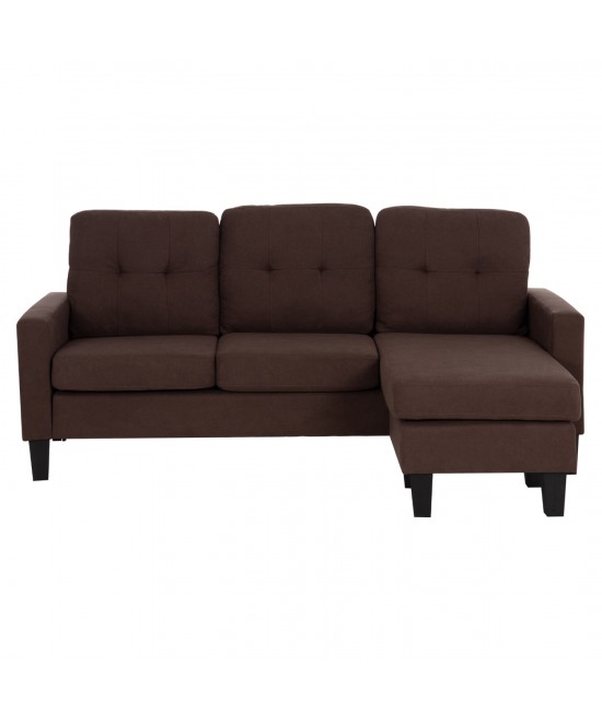 ΚΑΝΑΠΕΣ ΓΩΝΙΑ ΑΝΑΣΤΡΕΨΙΜΗ MEGGY HM3297.12 ΚΑΦΕ ΥΦΑΣΜΑ 184.5x129x86Yεκ. ΚΑΝΑΠΕΣ ΓΩΝΙΑ ΑΝΑΣΤΡΕΨΙΜΗ MEGGY HM3297.12 ΚΑΦΕ ΥΦΑΣΜΑ 184.5x129x86Yεκ.