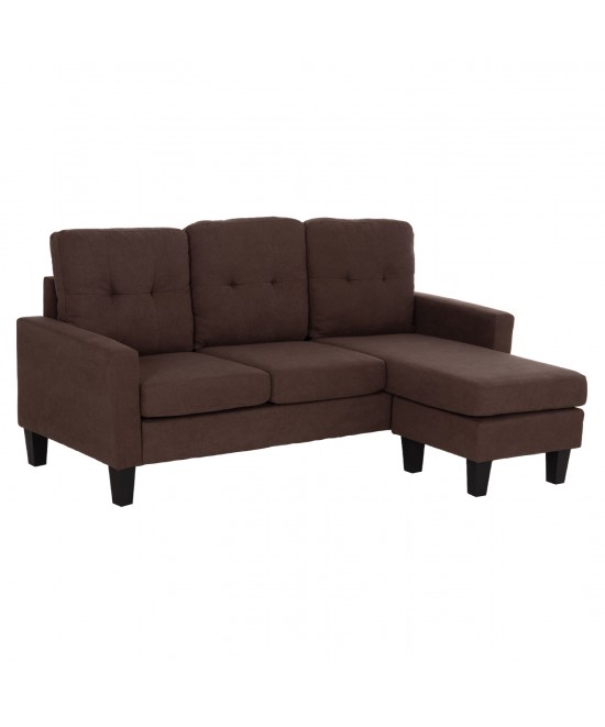 ΚΑΝΑΠΕΣ ΓΩΝΙΑ ΑΝΑΣΤΡΕΨΙΜΗ MEGGY HM3297.12 ΚΑΦΕ ΥΦΑΣΜΑ 184.5x129x86Yεκ. ΚΑΝΑΠΕΣ ΓΩΝΙΑ ΑΝΑΣΤΡΕΨΙΜΗ MEGGY HM3297.12 ΚΑΦΕ ΥΦΑΣΜΑ 184.5x129x86Yεκ.