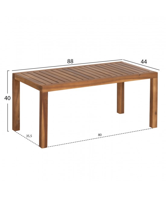 LOUNGE ΣΕΤ ΕΞ.ΧΩΡΟΥ 3ΤΜΧ FORNEL HM10988 ΞΥΛΟ ΑΚΑΚΙΑΣ ΣΕ ΦΥΣΙΚΟ