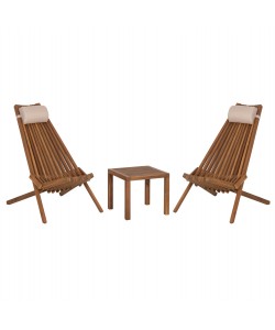 LOUNGE ΣΕΤ ΕΞ.ΧΩΡΟΥ 3ΤΜΧ SHIGAN HM10993 ΞΥΛΟ ΑΚΑΚΙΑΣ--ΜΑΞΙΛΑΡI ΚΕΦΑΛΗΣ ΣΕ ΜΠΕΖ