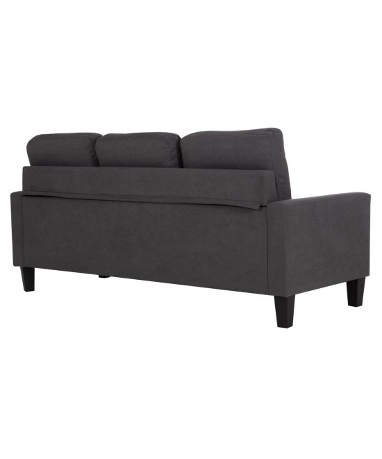 ΚΑΝΑΠΕΣ ΓΩΝΙΑ ΑΝΑΣΤΡΕΨΙΜΗ MEGGY HM3297.11 ΓΚΡΙ ΥΦΑΣΜΑ 184.5x75-129x86Yεκ.