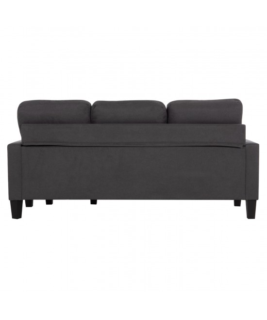 ΚΑΝΑΠΕΣ ΓΩΝΙΑ ΑΝΑΣΤΡΕΨΙΜΗ MEGGY HM3297.11 ΓΚΡΙ ΥΦΑΣΜΑ 184.5x75-129x86Yεκ.