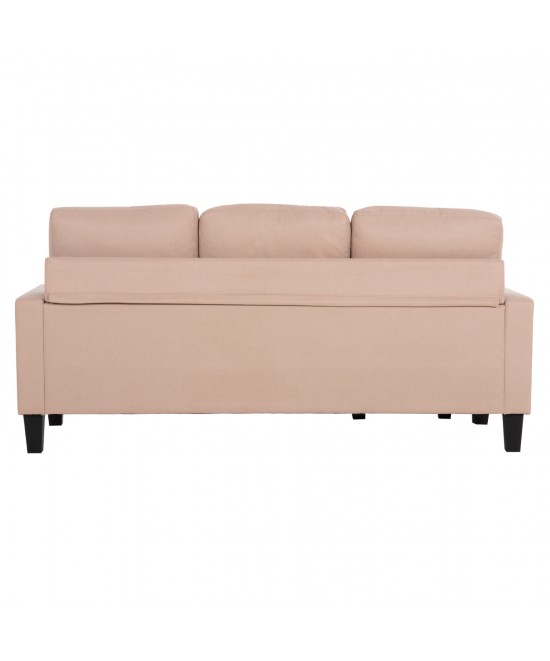 ΚΑΝΑΠΕΣ ΓΩΝΙΑ ΑΝΑΣΤΡΕΨΙΜΗ MEGGY HM3297.13 ΜΠΕΖ ΥΦΑΣΜΑ 184.5x75-129x86Yεκ.