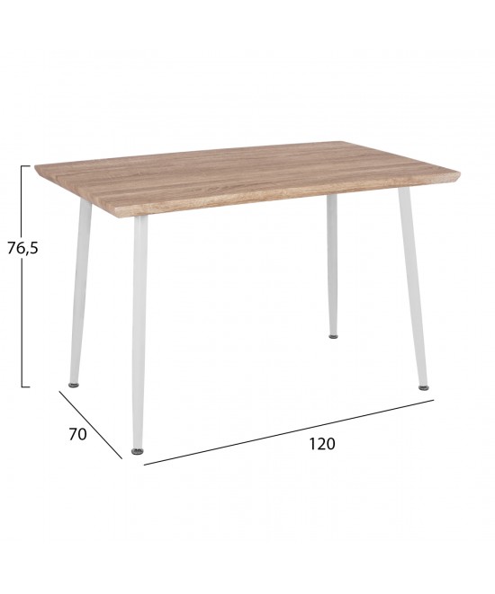 ΣΕΤ ΤΡΑΠΕΖΑΡΙΑΣ ΕΣ.ΧΩΡΟΥ 5ΤΜΧ PALOMA HM11389 ΛΕΥΚΟ-SONAMA MDF TOP