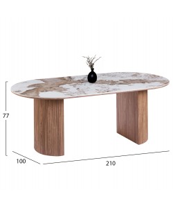 ΣΕΤ ΤΡΑΠΕΖΑΡΙΑΣ 9ΤΜΧ MARBLEX HM11394.03 ΚΕΡΑΜΙΚΟ TOP PANDORA--ΚΑΡΕΚΛΕΣ ΥΦΑΣΜΑ TAUPE