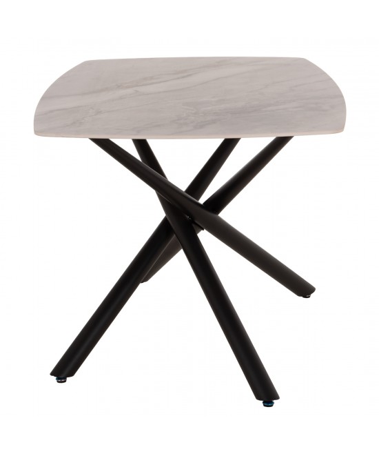 ΤΡΑΠΕΖΙ ΤΡΑΠΕΖΑΡΙΑΣ ISKA HM18420 ΚΕΡΑΜΙΚΟ TOP ΣΕ ΛΕΥΚΟ/ΚΑΦΕ ΜΑΡΜΑΡΟ 160x90x79Υεκ