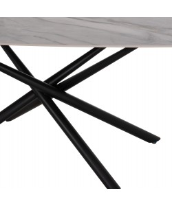 ΤΡΑΠΕΖΙ ΤΡΑΠΕΖΑΡΙΑΣ ISKA HM18420 ΚΕΡΑΜΙΚΟ TOP ΣΕ ΛΕΥΚΟ/ΚΑΦΕ ΜΑΡΜΑΡΟ 160x90x79Υεκ