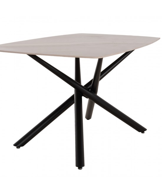 ΤΡΑΠΕΖΙ ΤΡΑΠΕΖΑΡΙΑΣ ISKA HM18423 ΚΕΡΑΜΙΚΟ TOP ΣΕ ΛΕΥΚΟ/ΚΑΦΕ ΜΑΡΜΑΡΟ 178x89x79Υεκ