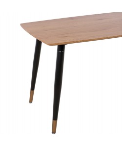 ΣΕΤ ΤΡΑΠΕΖΑΡΙΑΣ 5ΤΜΧ ALIZA HM12122.01 MDF TOP ΣΕ ΦΥΣΙΚΟ--ΣΑΠΙΟ ΜΗΛΟ ΒΕΛΟΥΔΟ
