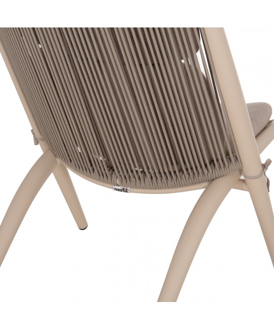 ΠΟΛΥΘΡΟΝΑ RELAX REMUS HM6642.04 ΑΛΟΥΜΙΝΙΟ ΣΑΜΠΑΝΙ-ΣΧΟΙΝΙ OLEFIN ΜΠΕΖ 63x87x94Υεκ.