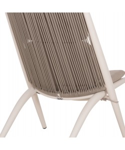 ΠΟΛΥΘΡΟΝΑ RELAX REMUS HM6642.02 ΑΛΟΥΜΙΝΙΟ ΛΕΥΚΟ-ΣΧΟΙΝΙ OLEFIN ΜΠΕΖ 63x87x94Υεκ.