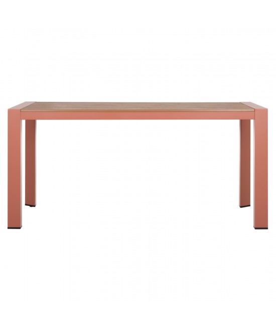 ΤΡΑΠΕΖΙ ΕΞΩΤ.ΧΩΡΟΥ GOYA HM6059.08 ΑΛΟΥΜΙΝΙΟ ΣE TERRACOTTA & POLYWOOD 160X80Χ75Υεκ.