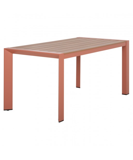 ΤΡΑΠΕΖΙ ΕΞΩΤ.ΧΩΡΟΥ GOYA HM6059.08 ΑΛΟΥΜΙΝΙΟ ΣE TERRACOTTA & POLYWOOD 160X80Χ75Υεκ.