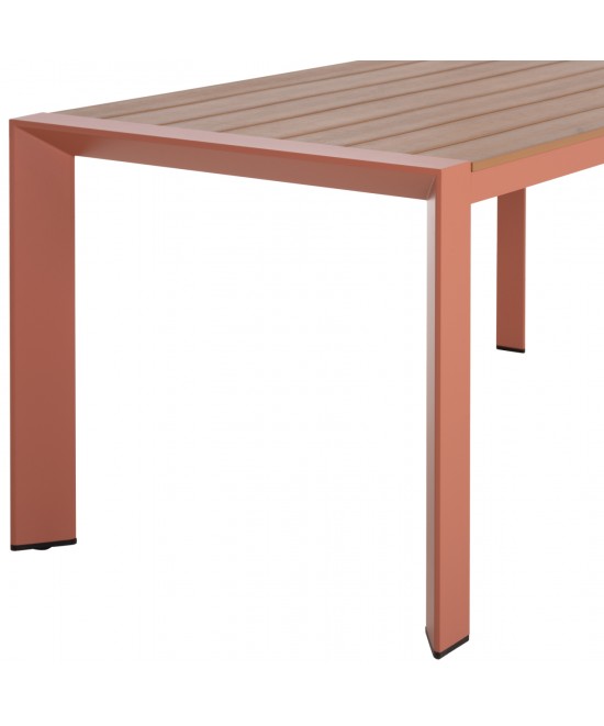 ΤΡΑΠΕΖΙ ΕΞΩΤ.ΧΩΡΟΥ GOYA HM6059.08 ΑΛΟΥΜΙΝΙΟ ΣE TERRACOTTA & POLYWOOD 160X80Χ75Υεκ.